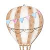 4Pcs/Set Hot Air Balloon Wall Decoration Farmhouse Rustic Wooden Balloon Wall