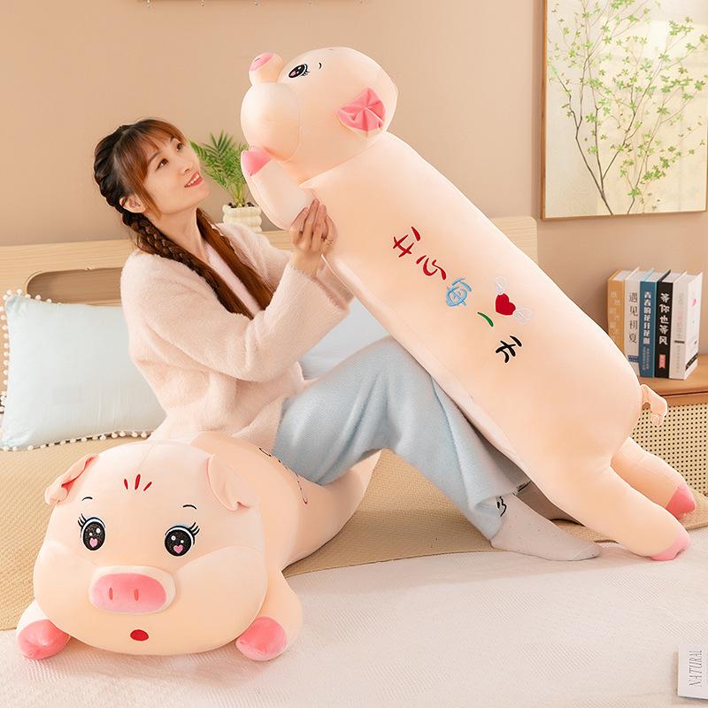 Soft and Cute Pig Plush Toys for Girls Sleeping with Long Legs and Legs Pillows To Express Their Love Dolls Circle Gift Birthday Gift