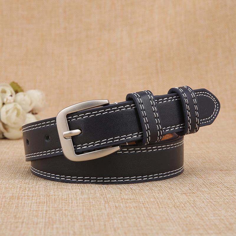 

New Retro Style Student Thin Waist Belt Alloy Small Square Buckle Women s Casual Accessory Dress Belt