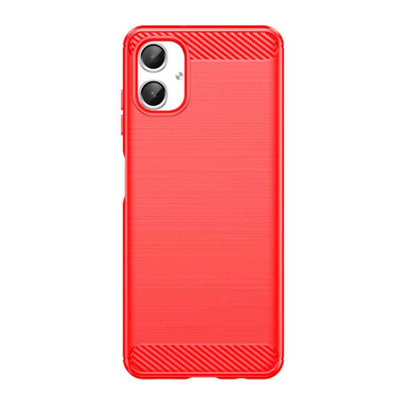 

Samsung Galaxy A06 Case,Flexible TPU Fiber Protective Cover for Samsung Galaxy A06 червоний