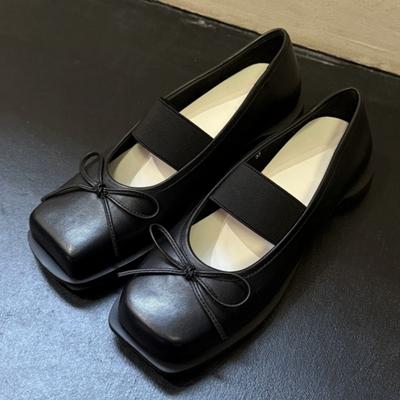 Módny návrhár Jarné dámske topánky Mary Jane Módne dámske pohodlné balerínky s mäkkou podrážkou a štvorcovou špičkou