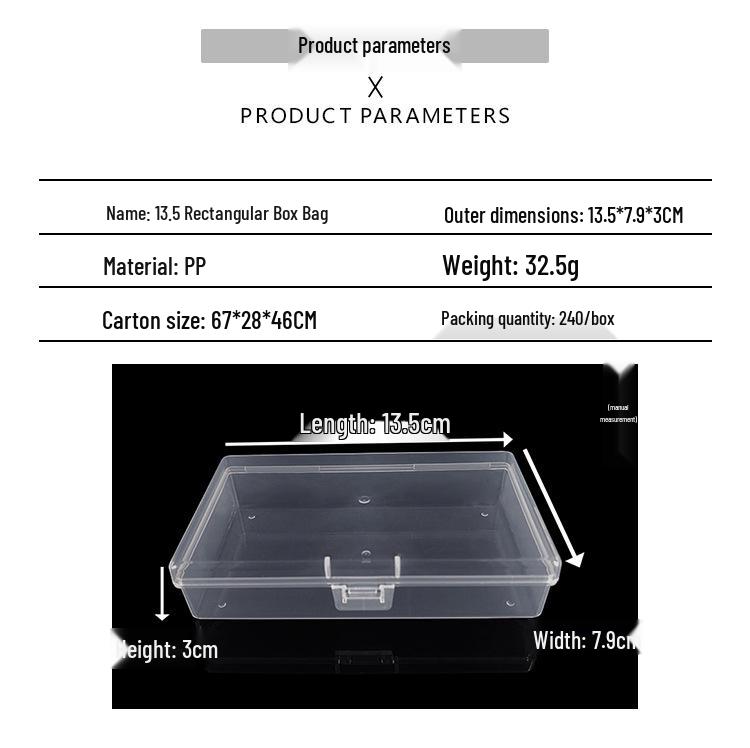 Cutie de depozitare și afișare pentru feronerie din plastic transparent
