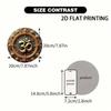 1 Pc Round Metal Wall Art Decor for Office Living Room Patio (20x20 Cm)