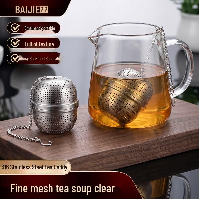 Baijie 316 Stainless Steel Round Tea Infuser