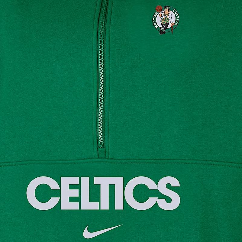 New Nike Boston Celtics Club Courtside Men's Nike Nba 1/2 Zip Top FZ7708-312
