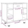 VidaXL Armoire de salle de bain Chêne sonoma 60x32x53,5 cm Aggloméré 856142