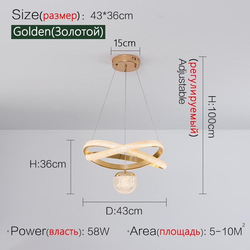 Light Luxury Dining Room Chandelier Designer Modern Minimalist Art Three-head Nordic Bedroom Round Table Dining Room Lamp