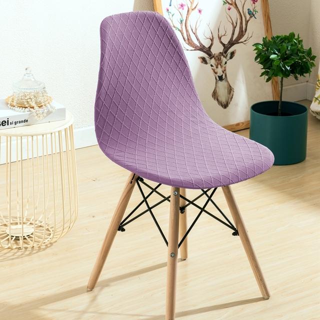 1 /2 /4 /6 Pièces Housse de Chaise en Polyester Élastique Petite Taille Protecteur de Chaise Housse de Siège Pour Hôtel Banquet Fête de Mariage Salle à Manger