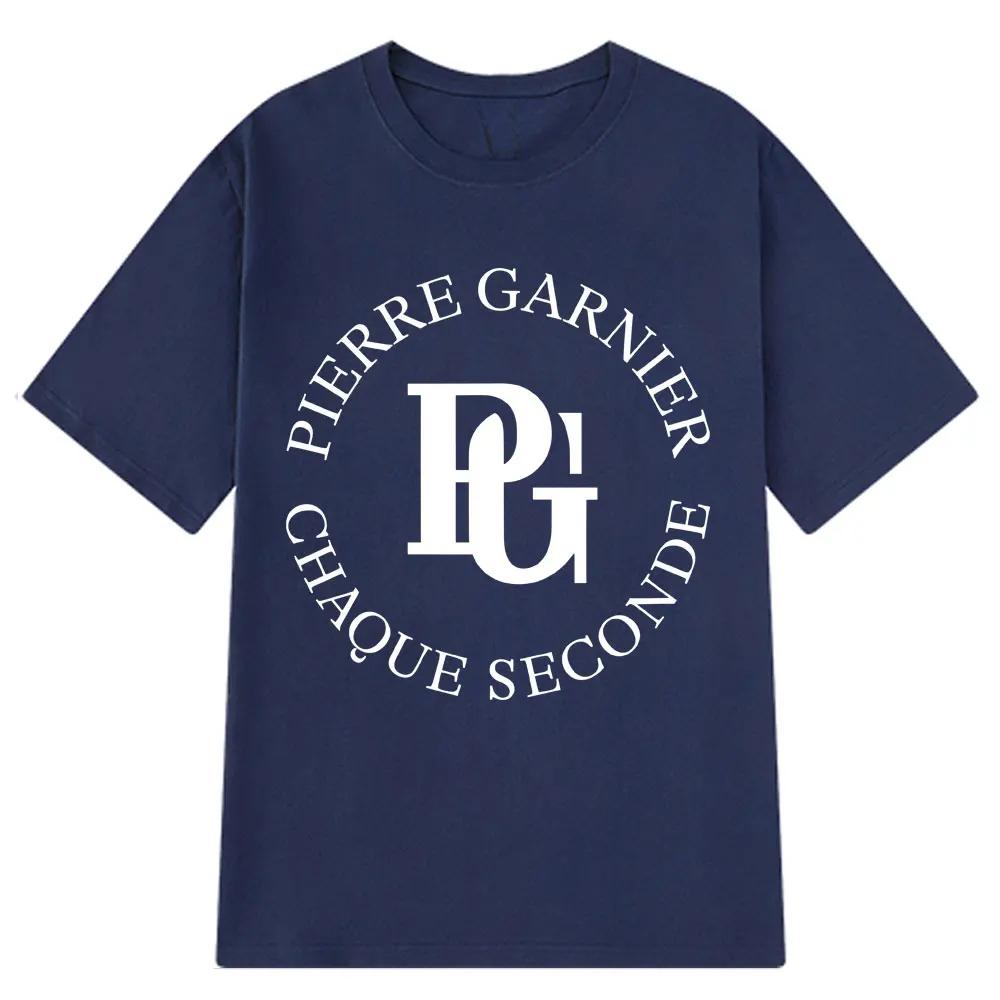 Pierre Garnier Chaque Seconde 2025 Album Tour Tshirts Hip Hop Fashion Tshirt Men Clothing 100 Cotton Casual TShirt Streetwear