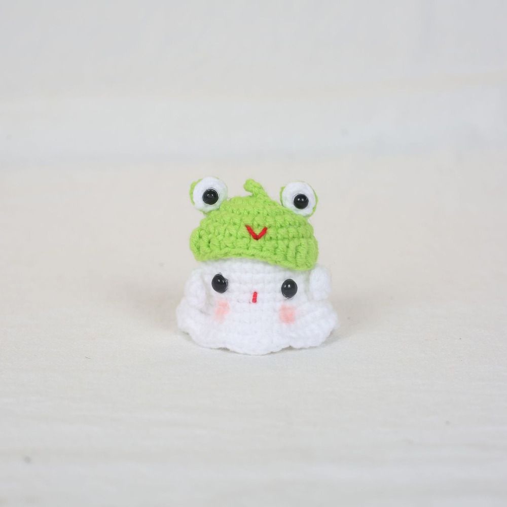 Kawaii Gestrickte Geisterpuppe Handgemacht Schreibtischdeko Lustige Niedliche Puppe Ornament Weihnachtsgeschenke