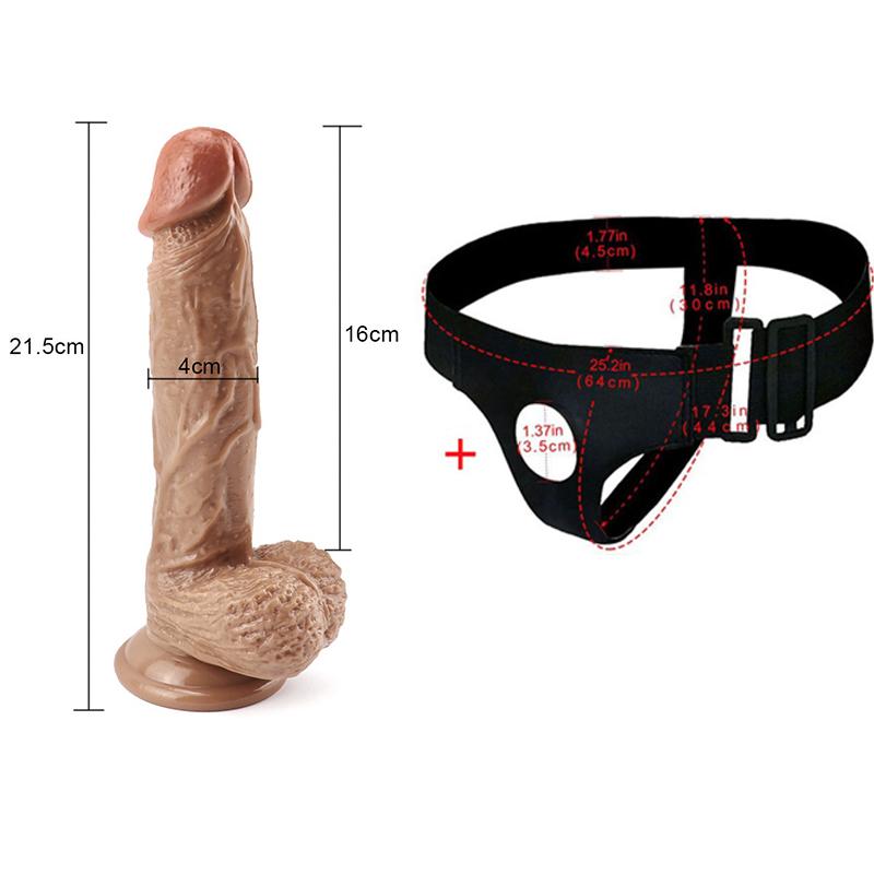 Dildo MoDi Realistic Strapon Dildo Penis Sexuální hračky pro dospělé Pro ženy Lesbické Muži Gay 18+