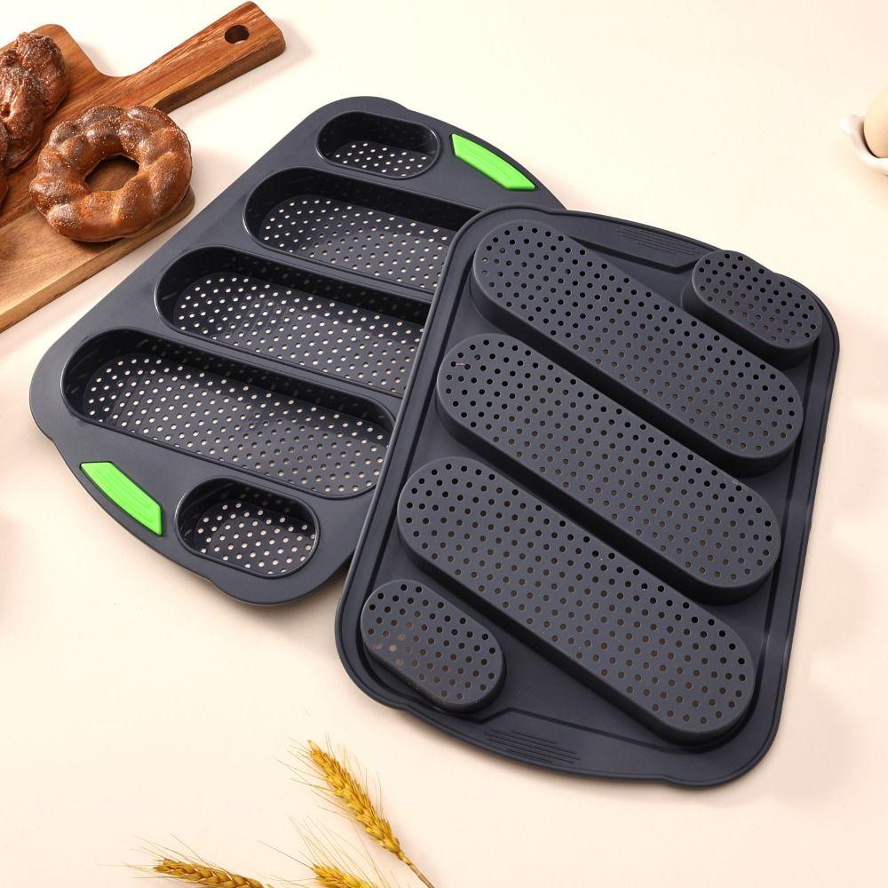 5 Grids Silicone Cake Mold Non-Stick Silicone Baking Pan Bread Baking Form Baking Tool