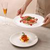 European Style White Ceramic Dinner Plate