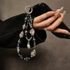 Luxury High-End Crystal Phone Chain Heart Pendant, Wristlet, Phone Case Bag Accessory Strap , Fashion