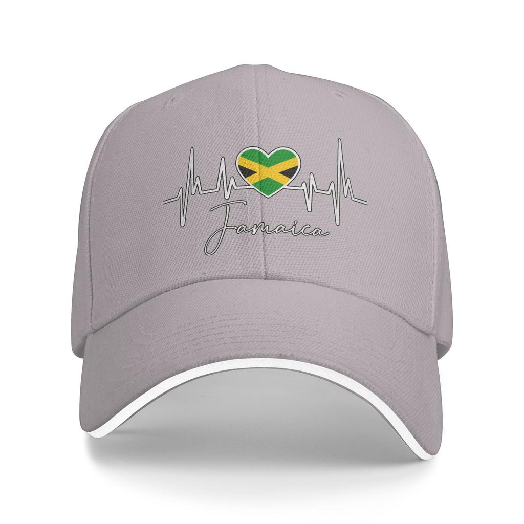 Jamaika Fahne Herz Lässig Baseballkappe Sommer Truckerhut Atmungsaktiv Tennis Skate Hip Hop Hüte Unisex Herren Vintage Baseballkappen