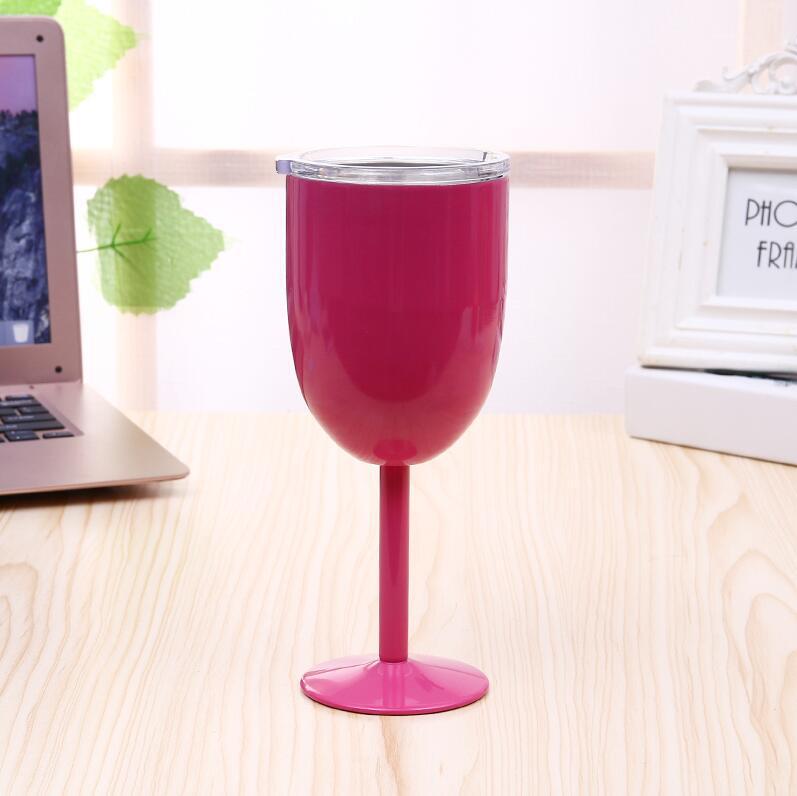 Stainless Steel High Stem 10oz Double Wall Champagne and Cocktail Glass