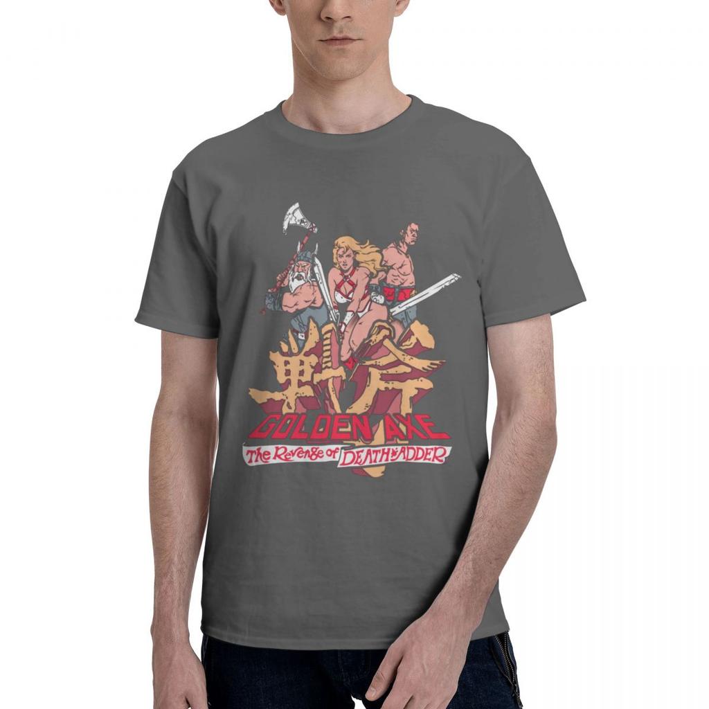 Golden Axe Arcade Video Game T Shirt  Summer Men Women Funny Vintage 100% Cotton T Shirt O-Neck Short Sleeve Large Size T Shirt