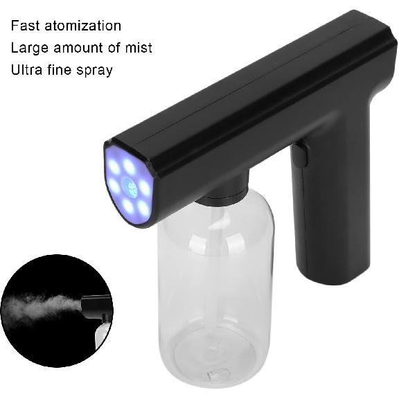 Electric Mist Atomizer Sprayer Gun - Handheld Portable Rechargeable Fogger, Nanometer Machine for Home, Office, School, Hotel