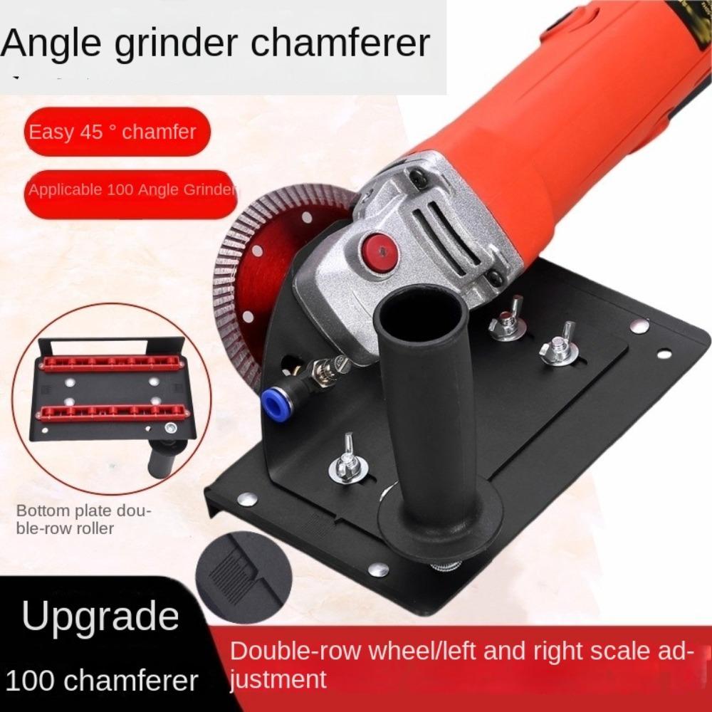 Side Handle 45° Tile Chamfering Stand Cutting Auxiliary Angle Grinders Stand  Chamfer Tool