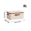 Large-capacity Cotton and Linen Clothing Storage Box, Zippered Garment Organizer, Foldable Wardrobe Drawer Storage Box