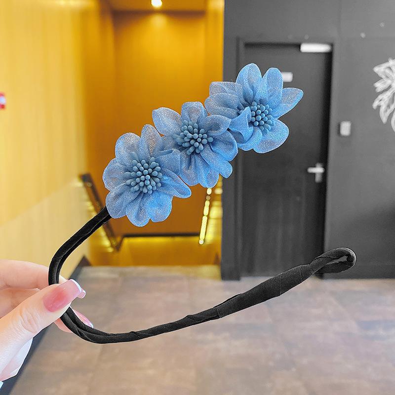 Koreanische Perlenblütenblatt Hochsteckfrisur Werkzeug - Elegantes Retro Flecht- & Messy Bun Haarstyling-Accessoire