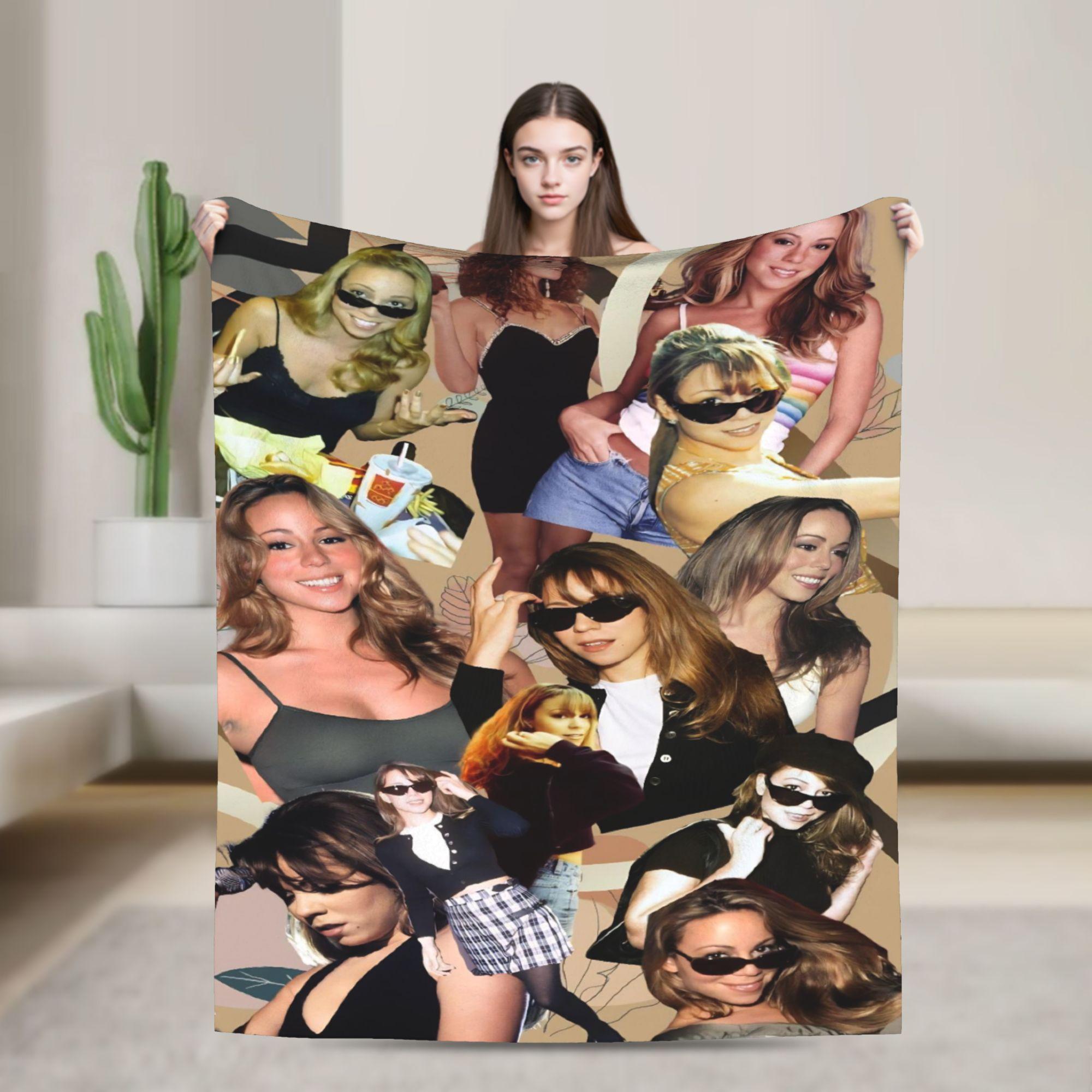 Mariah Carey American Singer Blankets Quality Super Warm  Throw Blanket Winter Picnic Bedroom Aesthetic Bedspread 30x40in