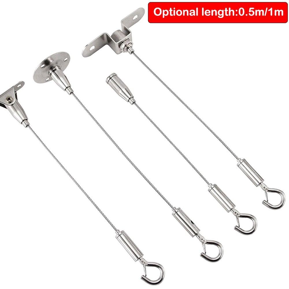 High Quality Stainless Steel Wire Rope Adjustable With Locking Retractable Fastening Lighting Hanging Wire