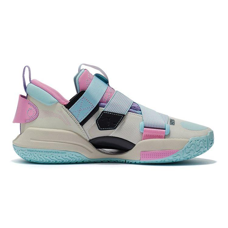 Li Ning All City 9 V2 Youth Low-Top Basketball Shoes Kids Sneakers Blue Gray Purple ABPR055-10