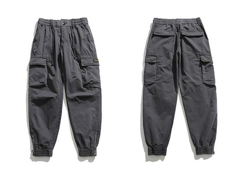 Men's Retro Camouflage Cuffed Overalls - Loose Fit, Plus Size, Spring/Autumn.