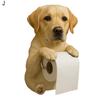 Wall Mount Toilet Paper Holder Easy To Install Dog Shape Design Funny 3D Printed Towel Holder Paper Rack Bathroom Decoration
