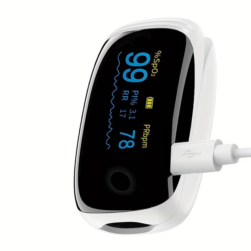 Finger Pulse Oximeter, Fingertip Blood Oxygen Saturation with Pulse Monitor, Oximeter with Lanyard, Pulse Oximeter for Sport And Aviation Use