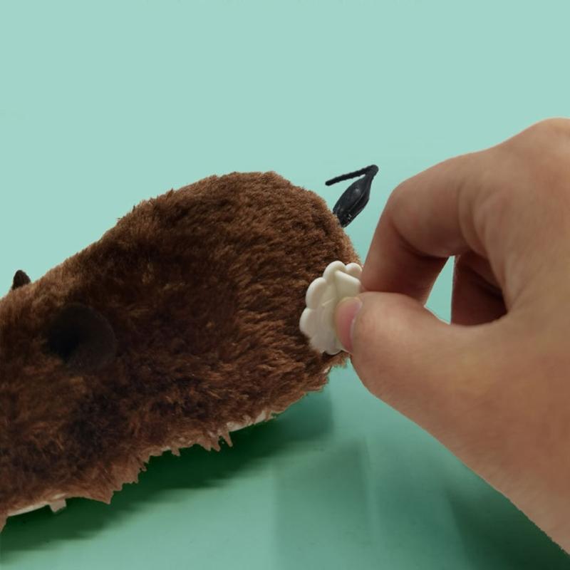 4Pieces Wind Up Mouse Toy Set Realistic Mice Toy For Pet And Kids Interactive Windingup Mice Toy for Baby Crawling