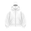 STREETRICH Herren und Damen Sturmhaube Y2K Gothic Harajuku Winter Neuheit Sweatshirt mit doppelter Kapuze Maske mit Reißverschluss Sportbekleidung