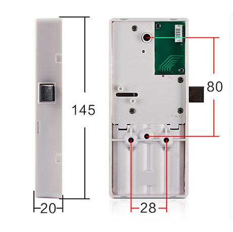 Secure Digital Keyless Password Cabinet Lock Double Door Cabinet Lock 118PW