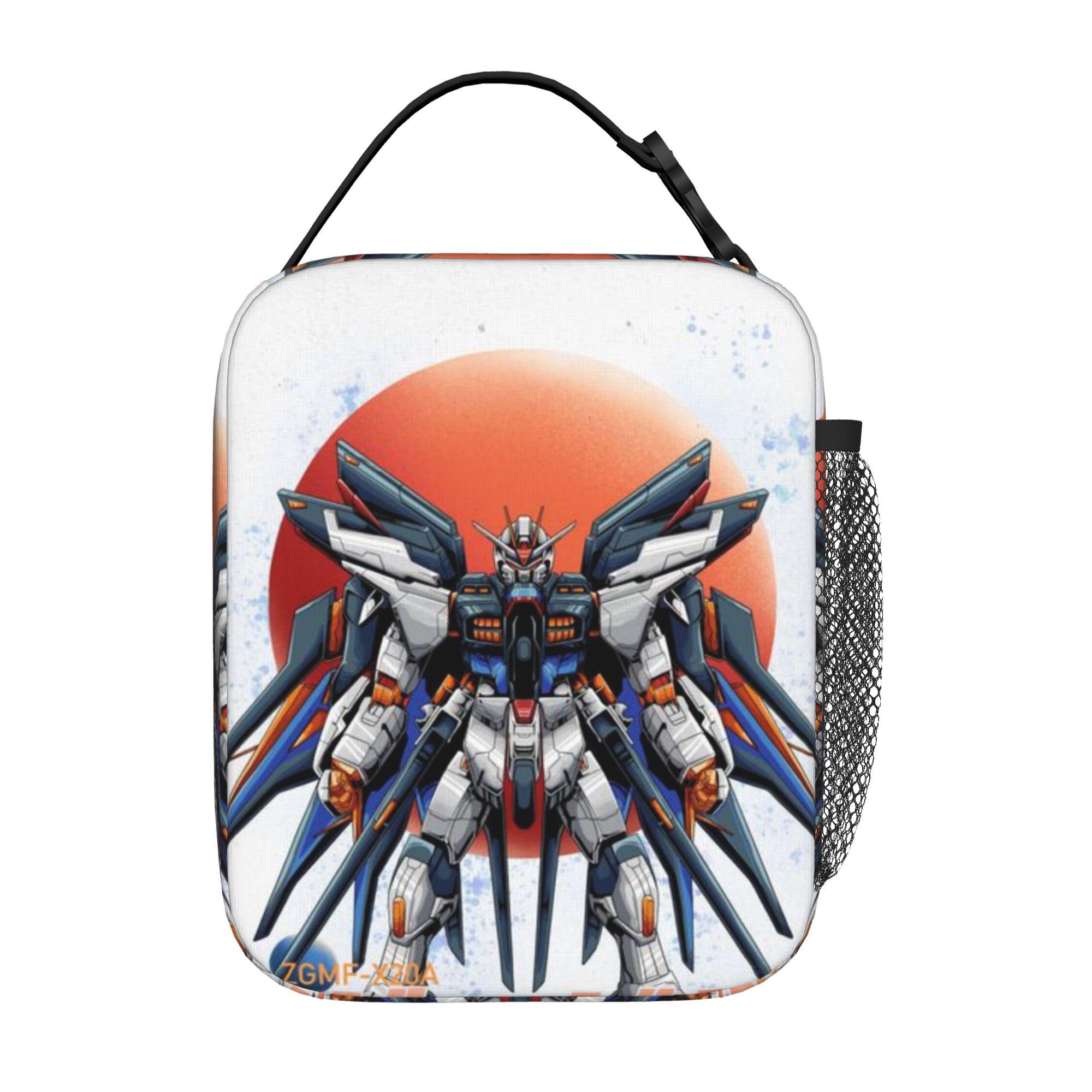 Back to school seasonGundam Picnic Bag Freedom (4) New Cool Multi-Function Food Organizer Lunch Bag One Size