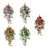 Artificial Flower Faux Rose Vine Realistic Floral Design 11 Large Flowers 10 Small Flowers Elegant Cascade Effect