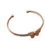 Echtgold-galvanisiertes Zirkon-Schmetterlings-Öffnungsarmband Leichter Luxus High-End-Armband Nischen-Vielseitigkeitsschmuck