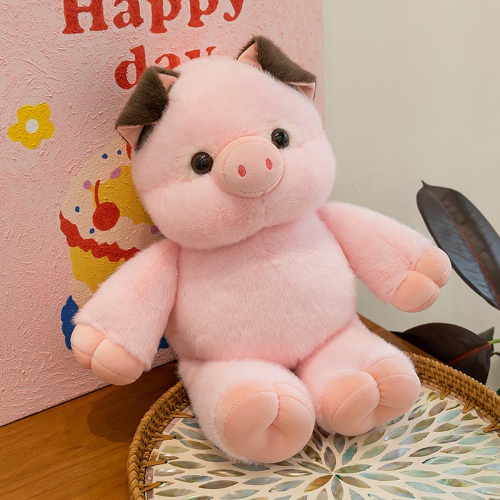 

Emotional Support Plush Toy Soft Stuffed Animals Plush New Design Pig Stuffed Animal Plush Pillow коричневий
