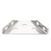 Set of 20 Triangle Mounting Connectors Stainless Steel Corner Brackets Convenient for Strengthening Furniture Joints