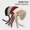 Wool-blend Crimped Pullover Hat Versatile Warm and Cold-proof Ear Protection Autumn and Winter Hat Women's Casual Wool Hat