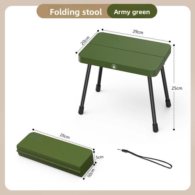 Ultra-light Aluminum Alloy Portable Storage Outdoor Camping Small Horse Folding Chair Portable Folding Fishing Stool Horse Stool