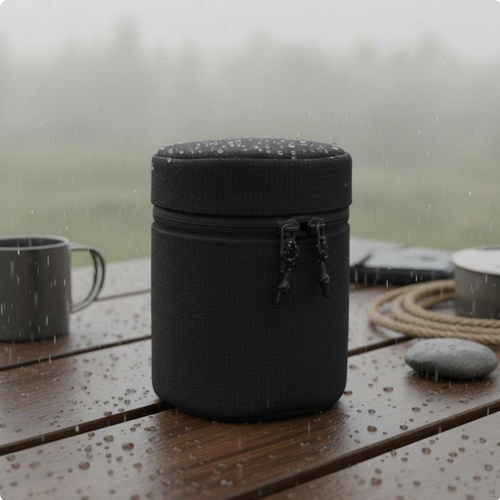 Camping Cup Case Waterproof Gas Canister Storage Bag WearResistant Cylindrical Closure Pouch for
