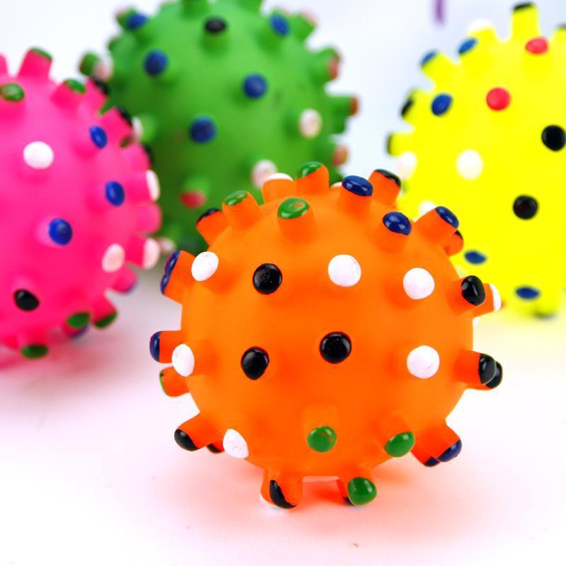 Ragbyová hračka pro psy z měkké gumy a vinylu - Odolná proti kousání