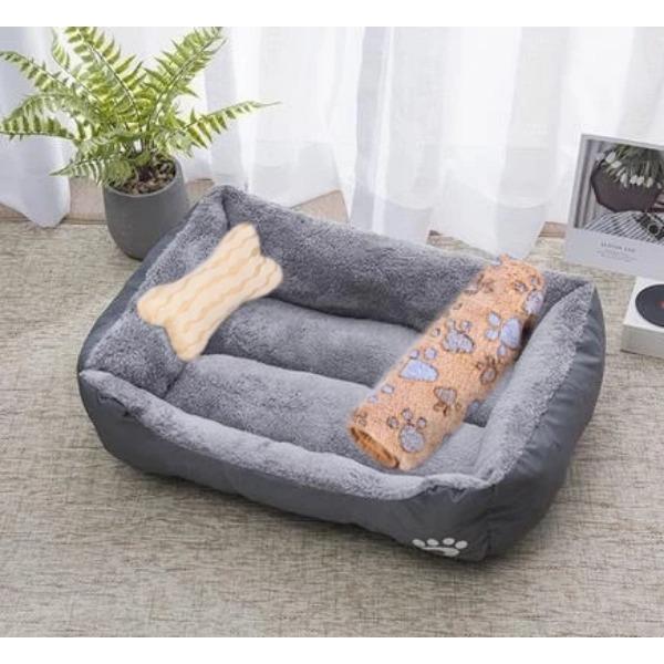 Pet Large Dog Bed Warm House Candy-colored Square Nest Pet Kennel For Small Medium Large Dogs Cat Puppy Plus Size Dog Baskets