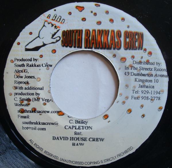 

7inch Record CAPLETON, THE DAVID HOUSE CREW - Clappin NONE South Rakkas Cr 2003 Jamaica Reggae, Ska & Dub Used