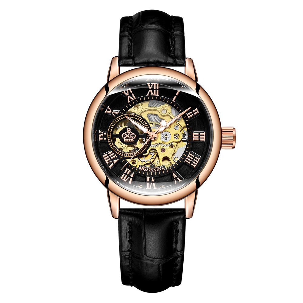 ORKINA Ladies Automatic Mechanical Watch Luxury Brand Women Wristwatch Fashion Skeleton Clock Senhoras Assistir Reloj Mujer 2022