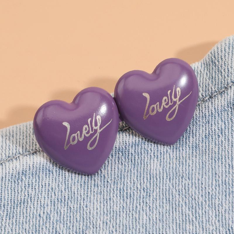 Waist-slimming Tightener Waistband Pins Adjustable Removable Heart-shaped Buttons Buckles