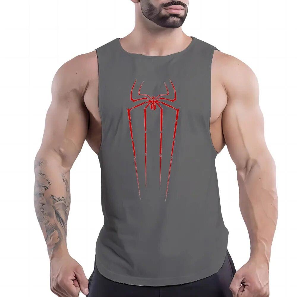 Y2k Print Tank Top Breathable Men'S Clothing Basketball Sleeveless Shirt Outdoor Gym Nasi Sport Summer Quick Dry Fashion Leisure