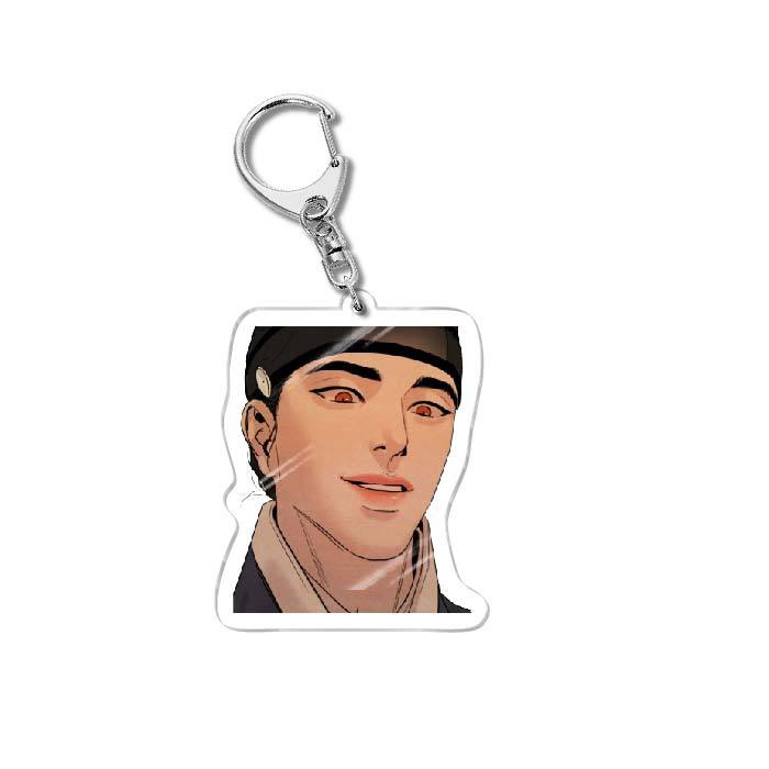 6CM Anime Ye HuaJi Keychain Man Action Figures Acrylic Couples Keyring Pendant Cosplay Characters Accessories Gift