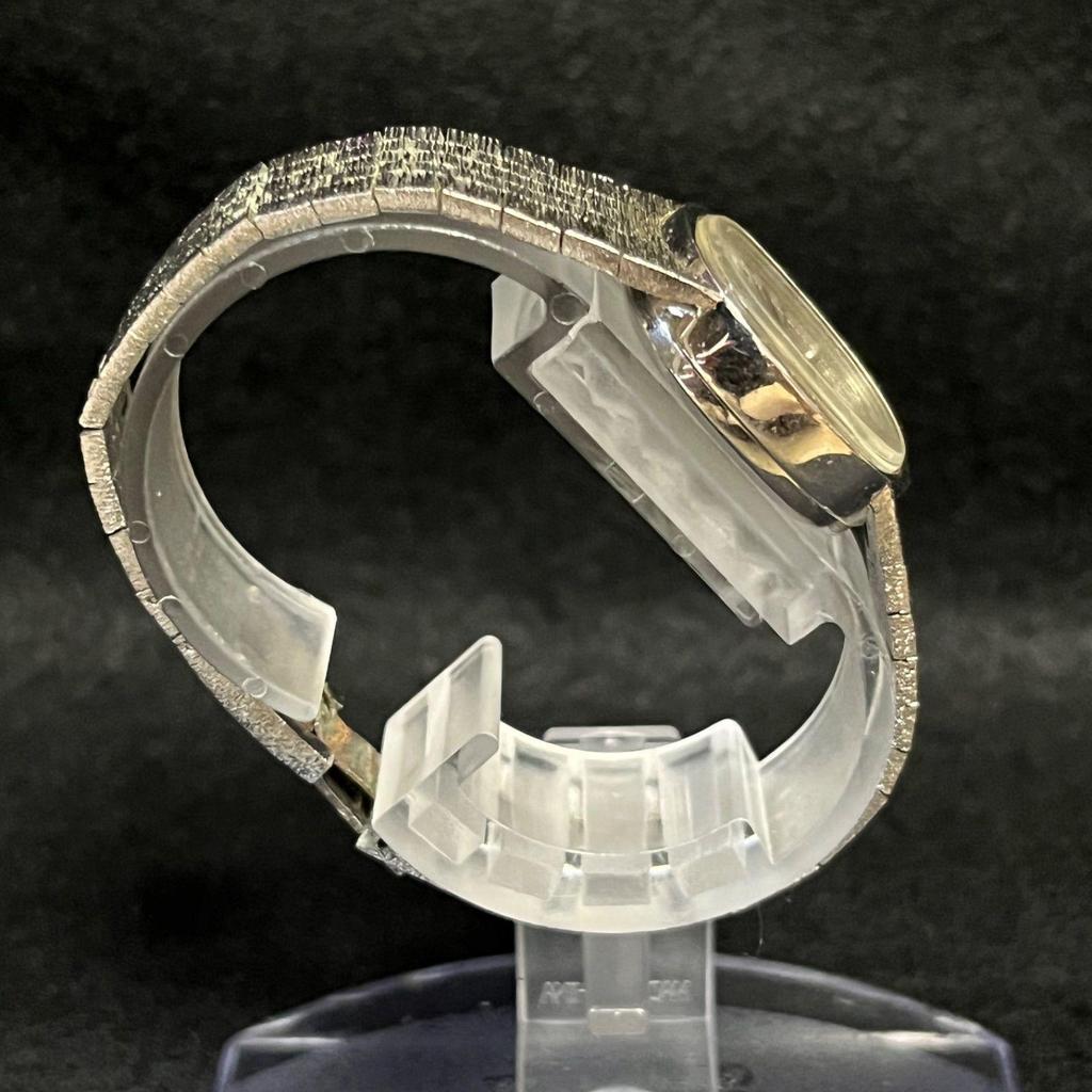 Used [Working Item] TISSOT Manual Winding Silver Ladies Watch Oval Type Operation Confirmed Tissot